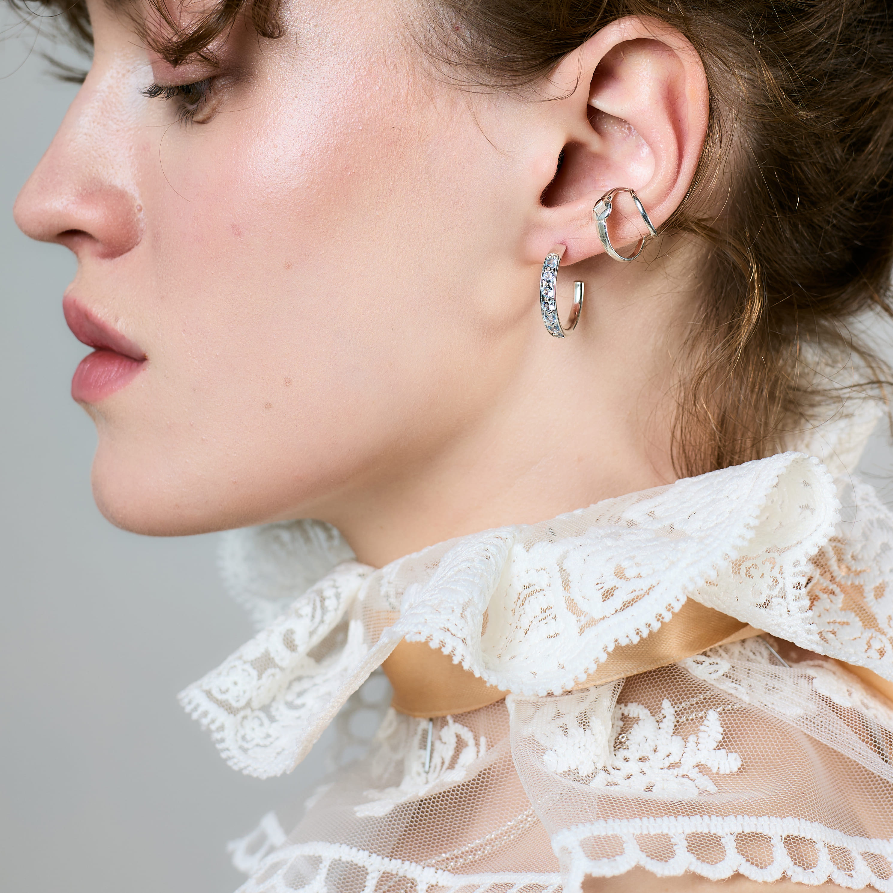 Кафф двойной Anello Principessa серебро