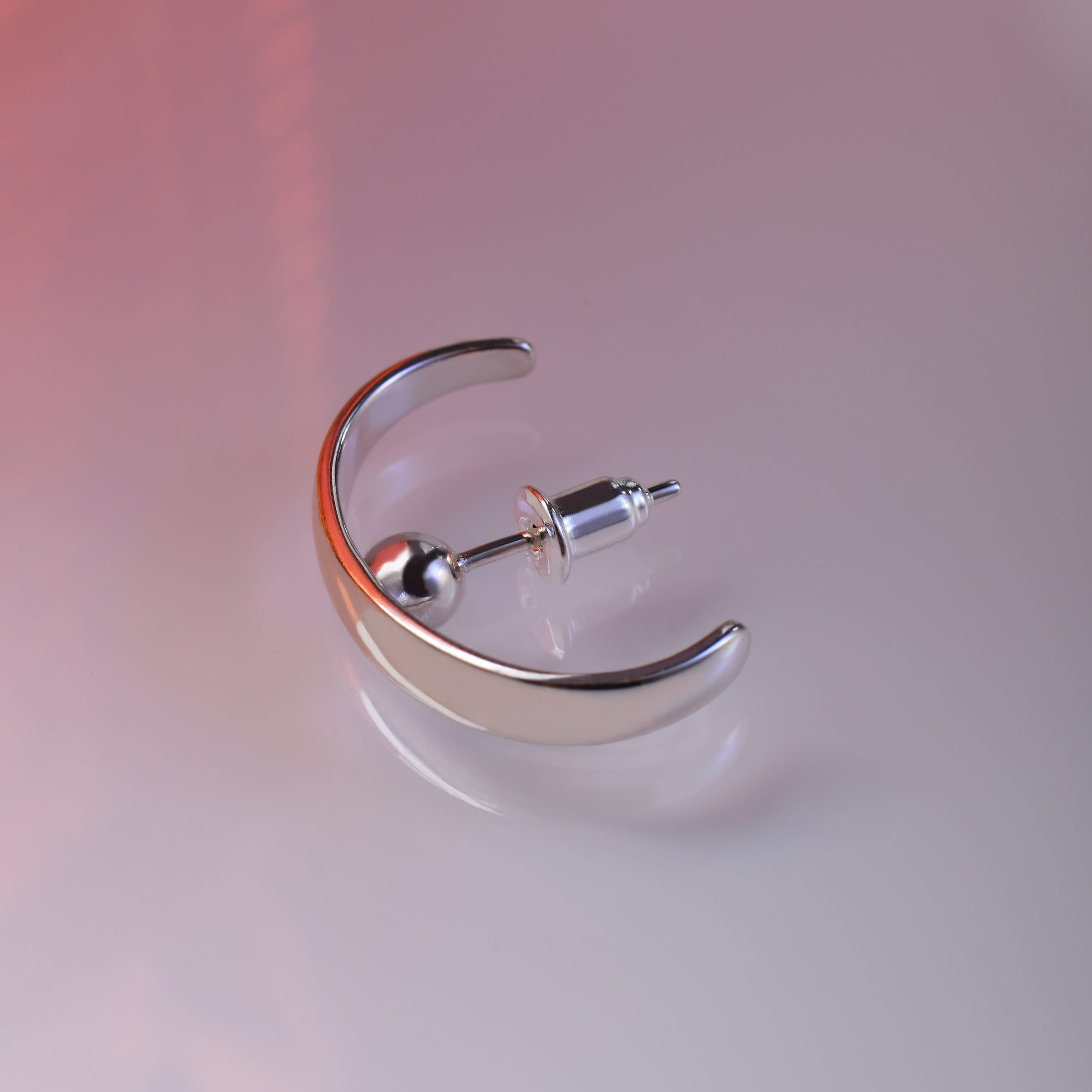 Серьга Palla 20 c шариком серебро