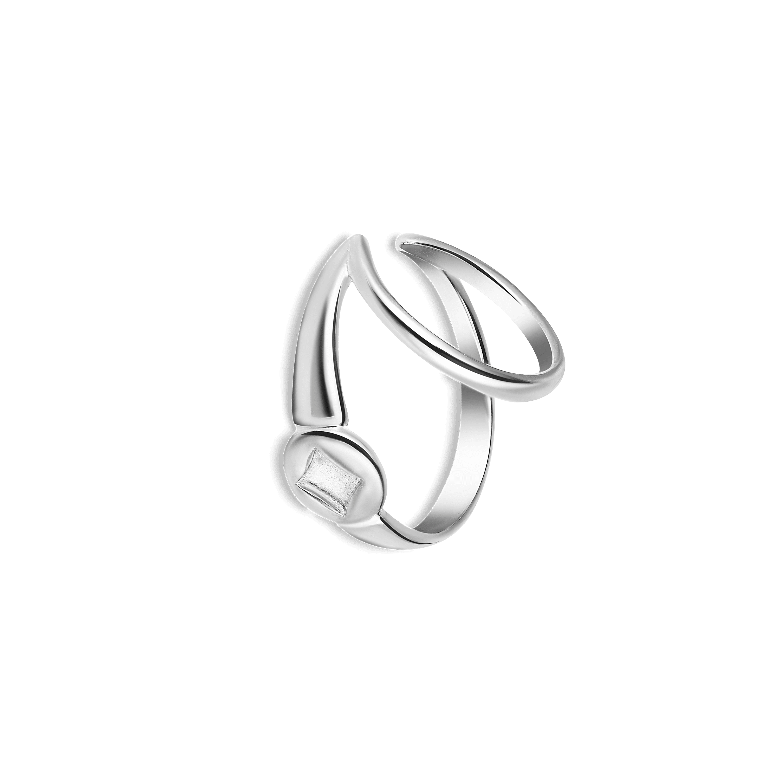 Кафф двойной Anello Principessa серебро