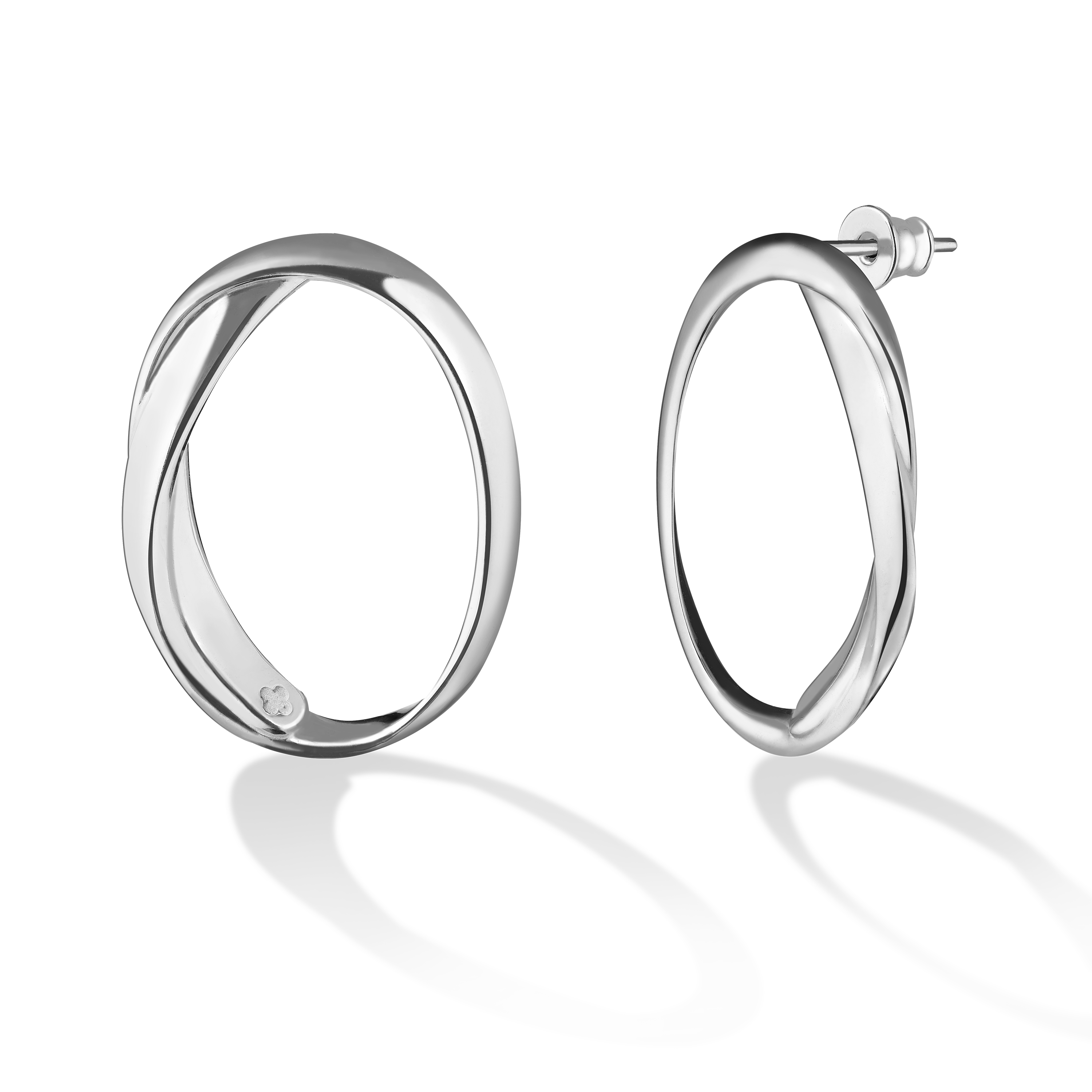 Серьги круглые Nodo ленты