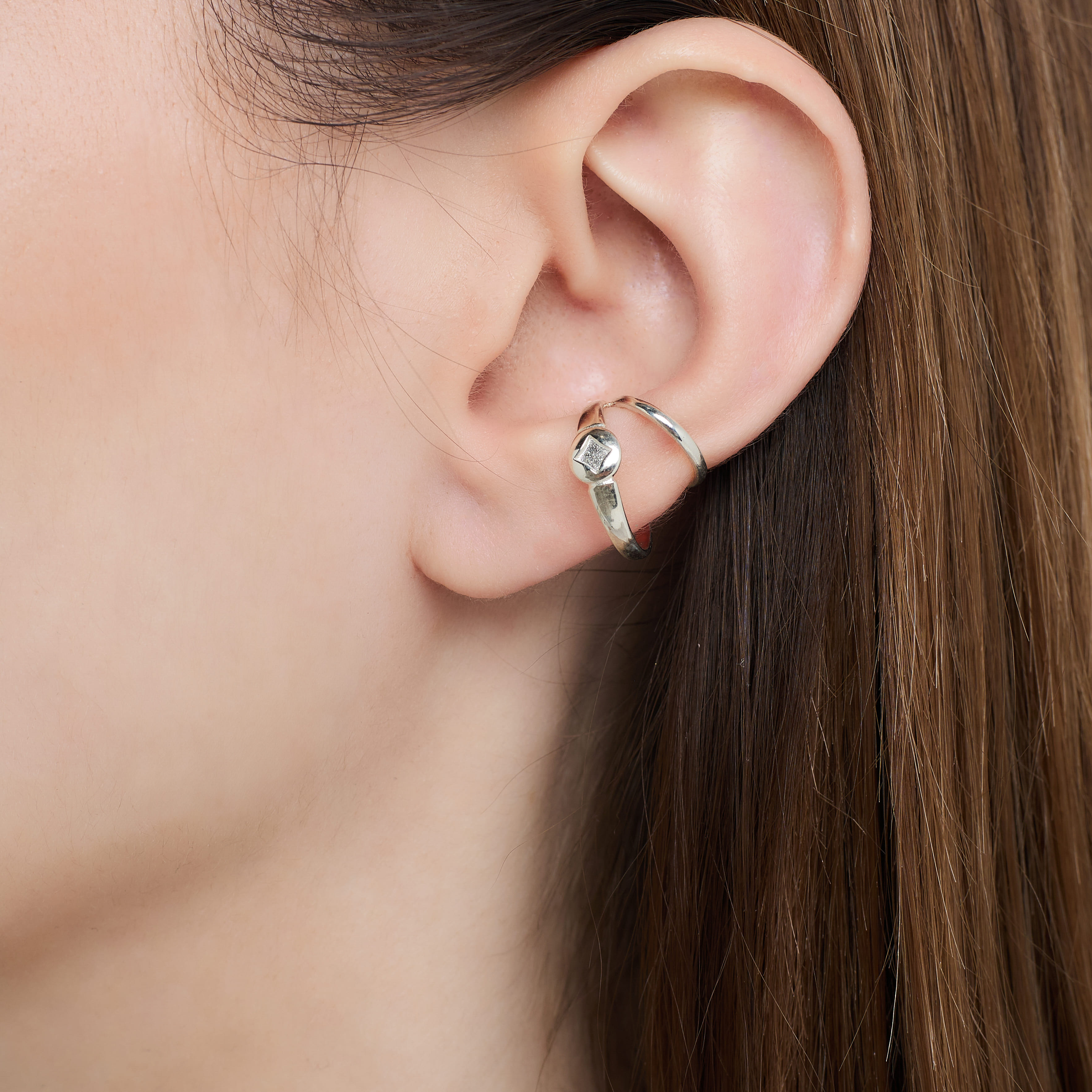 Кафф двойной Anello Principessa серебро