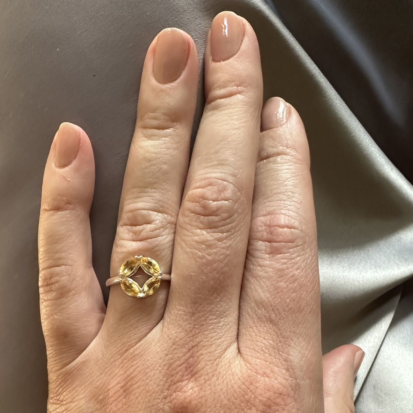 Кольцо Principessa Marchesa с цитринами в серебре