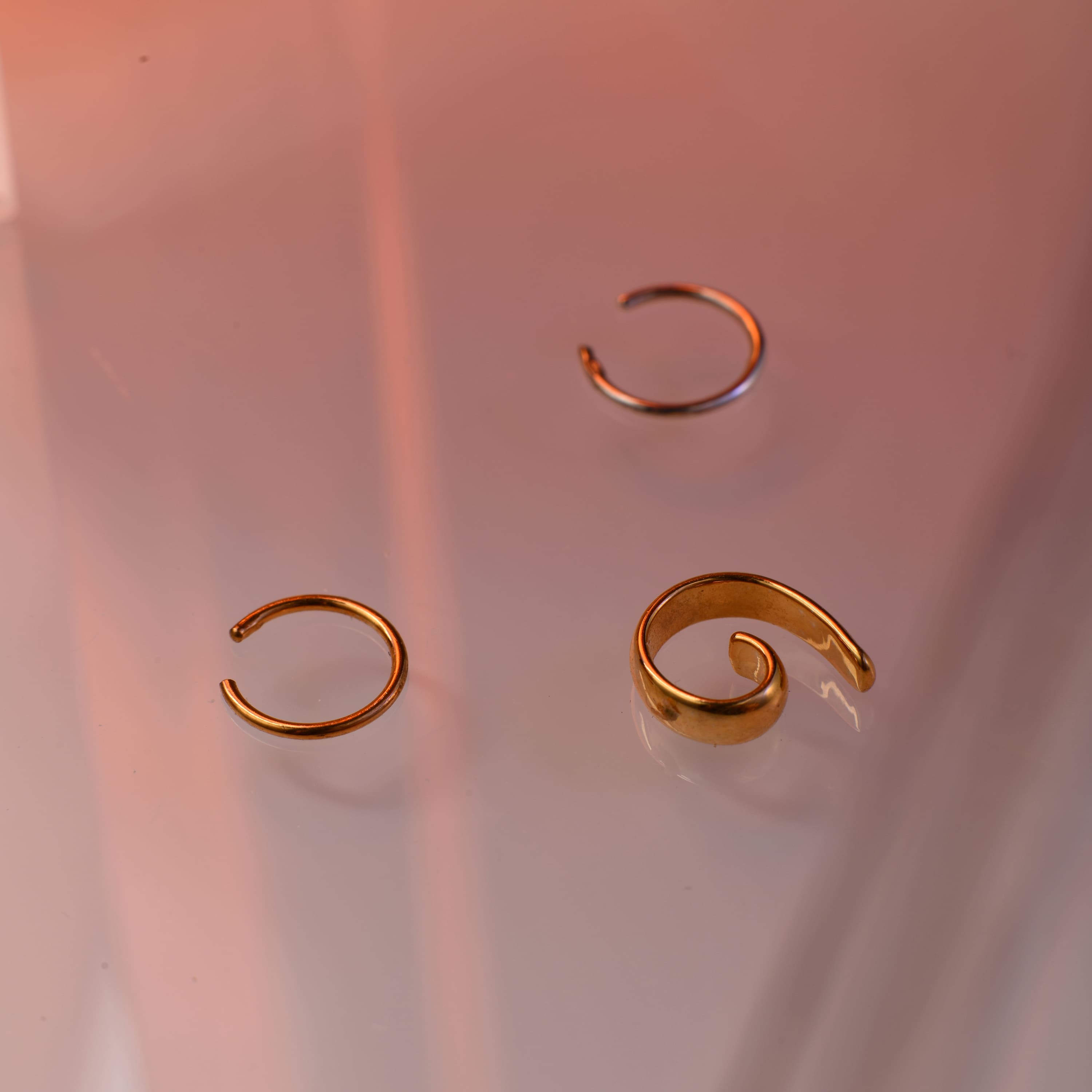 Кафф Spirale Спираль позолота