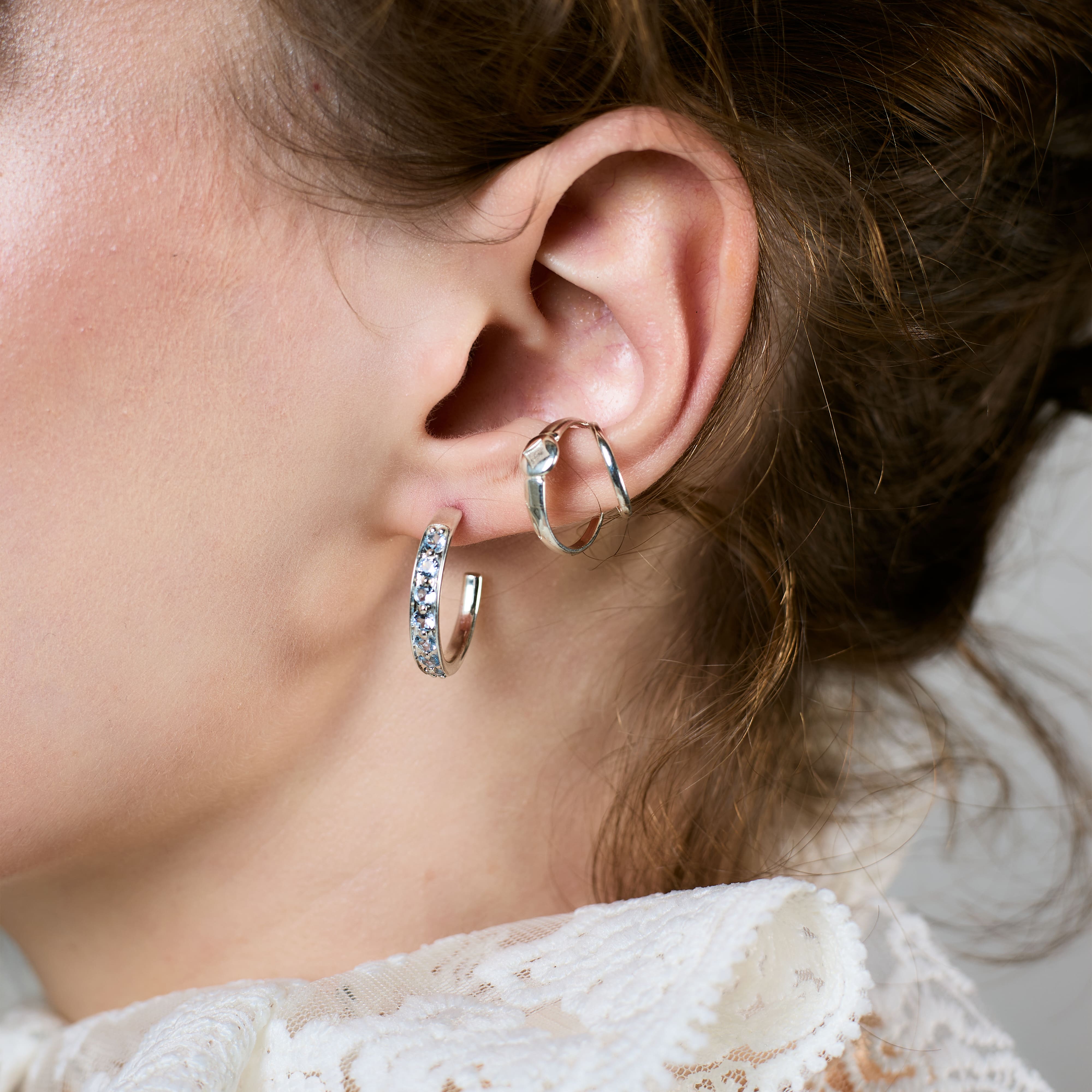 Кафф двойной Anello Principessa серебро