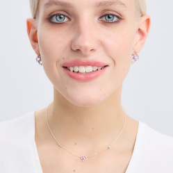 Серьги Principessa Marchese с аметистами в серебре