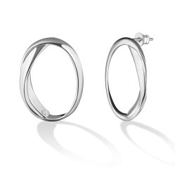 Серьги круглые Nodo ленты