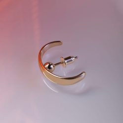 Серьга Palla 20 c шариком позолота