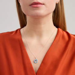 Кулон Principessa Marchese Grande с топазами в серебре